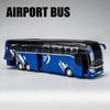 Maßstab 1/32 Druckgusslegierung SETRA Luxusbus Modell Kinderspielzeugauto Geschäftsreisebus Pull-Back Sound und Licht Miniatur