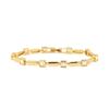 Bracelet - LUXENTER - Aslion - 18K Yellow Gold - Brilliant Cubic Zirconia - Length 18 Cm