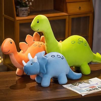 Cartoon-Dinosaurier-Plüschtier, bunt, niedlich, Kuscheltiere, Triceratops, Plüschtiere, Kawaii, weiches Kinderspielzeug für Jungen und Mädchen, Heimdekoration