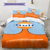 Cartoon Pattern Bedding Quilt Set Quilt Cover Pillowcase Home Decoration Birthday Gift (1 * duvet cover + 2 * pillowcase, without core)