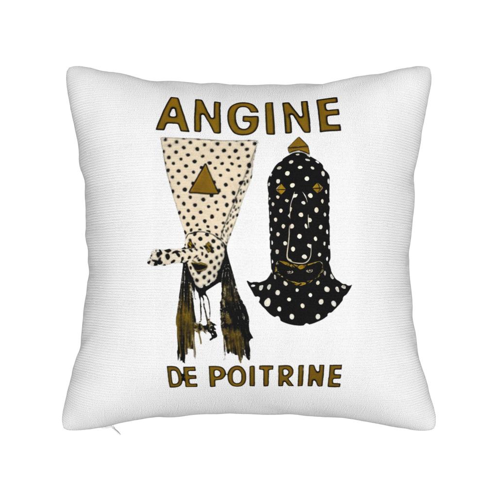 Angine De Poitrine ROCK Band Pillow Case Square Pillow Cover Funny Cushion Cover For Living Room Sofa