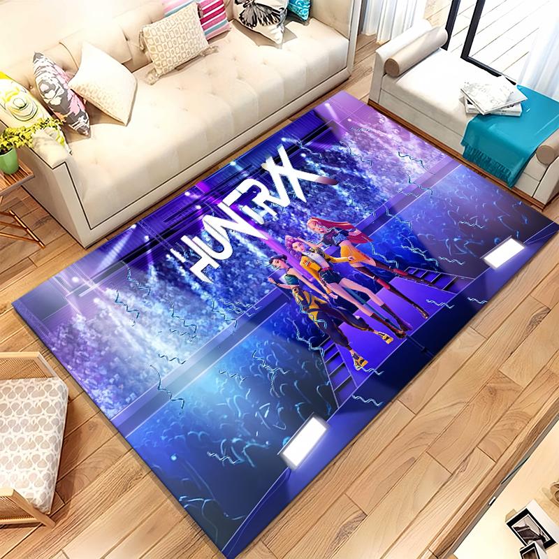 

K-Pop Demon Hunters Golden Saja Boys Living Room Non-Slip Area Rug Soft Carpet for Bedroom Playroom Sofa,Home Decor Doormat 40x60cm