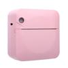 Mini Thermal Printer Bluetooth Inkless Portable Printer Pocket Label Maker with APP for DIY Photos Study Notes Pink
