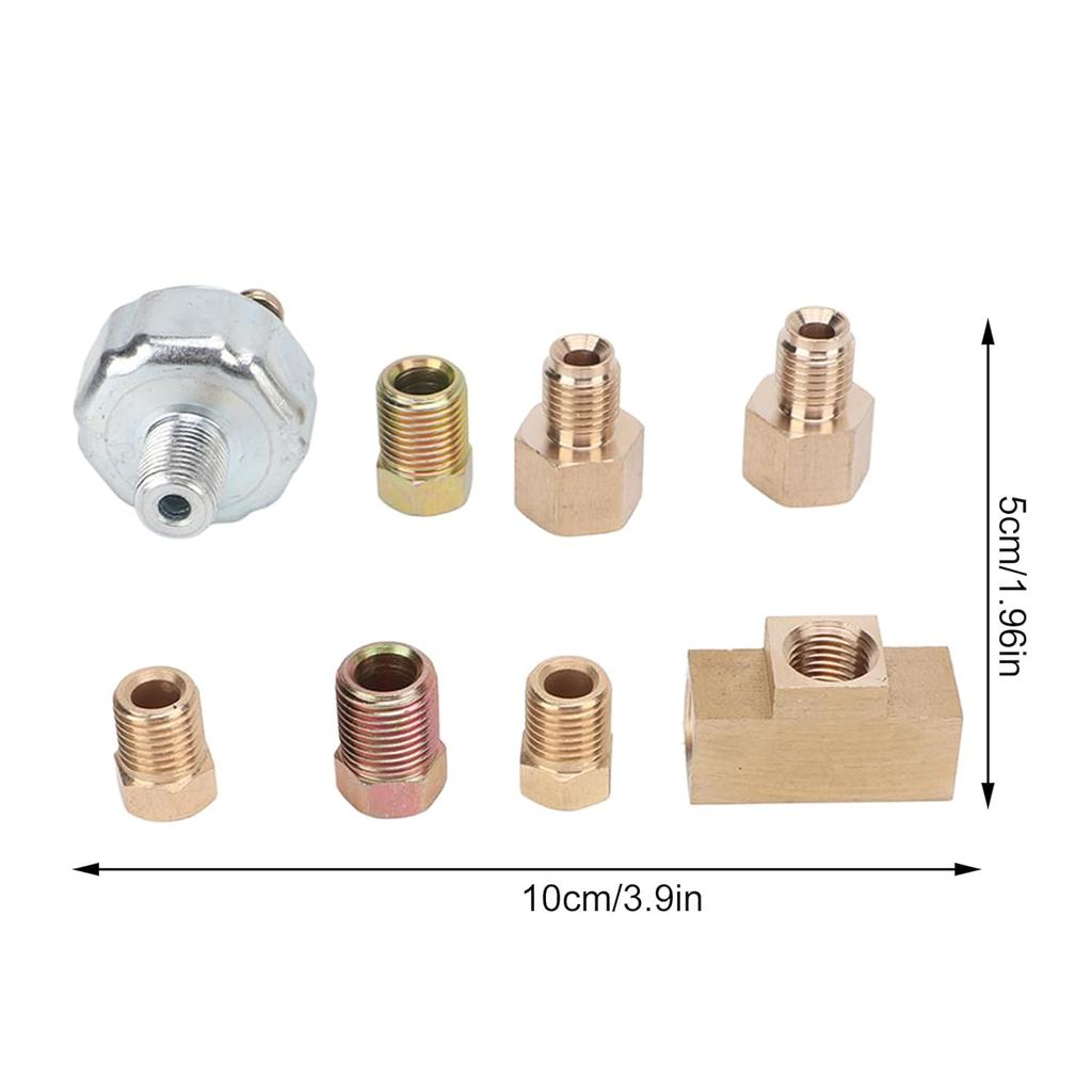 Universal Hydraulic Brake Light Switch Kit,Rear Hydraulic Brake Pressure Tail Light Switch for 3/16" or 1/4" Hose General car Brake Modification
