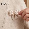 Bowknot Brooch Bow with Faux Pearls Rhinestones, Women Vintage Lapel Pin Pin, Jewelry Accessories for Coats Dresses Shawls Fake Pearl