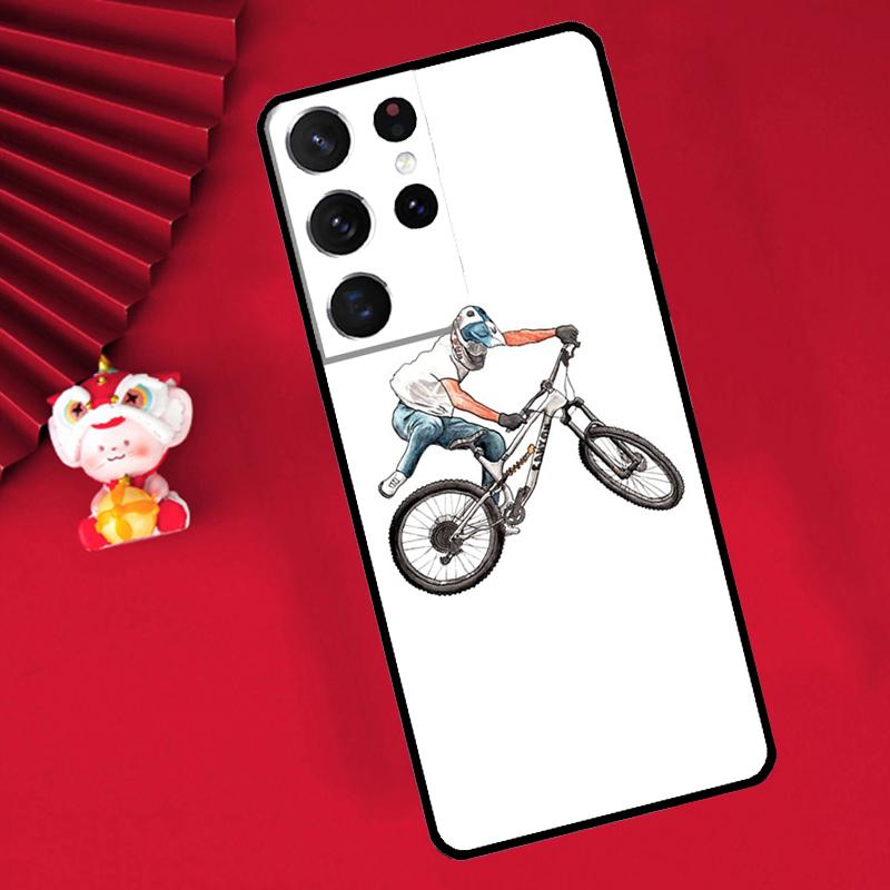 Bike Bicycle Cycling Case For Samsung Galaxy S26 S25 S24 Ultra S21 S20 S22 S23 Ultra S10 Plus S25 FE Cover Funda