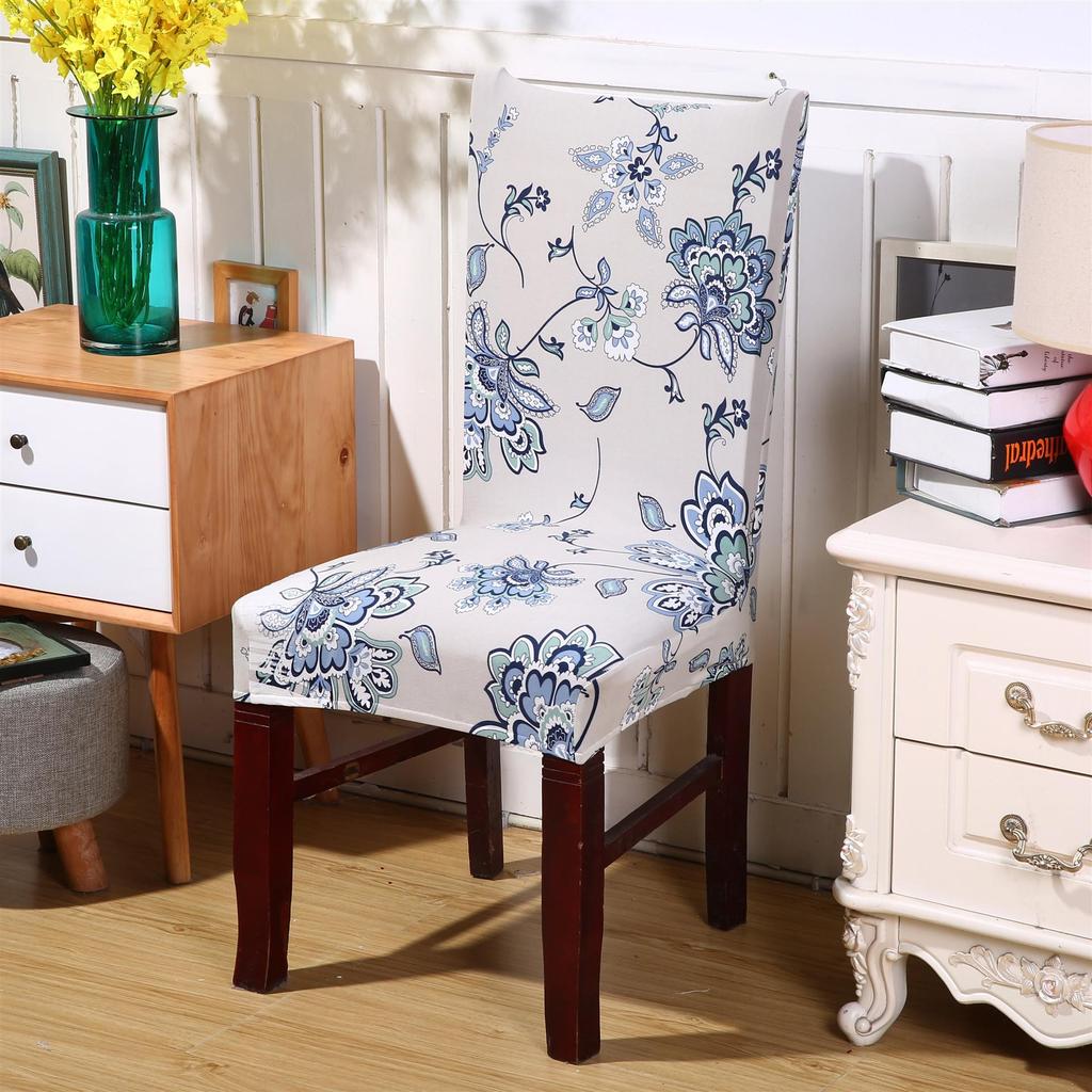 Stuhlhusse 1 STÜCK elastischer, vollständig gewickelter Faltenrock-Stuhlbezug Restaurant Home Bankett Hochzeitsdekoration Stuhlbezug