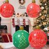 55CM Christmas Inflatable Ball Outdoor Garden Decorations PVC Giant Xmas Ball Christmas Large Balls Toy New Year Party Decors