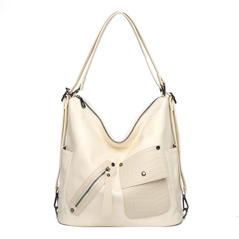 Leather Luxury Handbags women bags designer Multifunction Shoulder Bags For Women 2025 Travel Back Pack Mochila Feminina Sac New