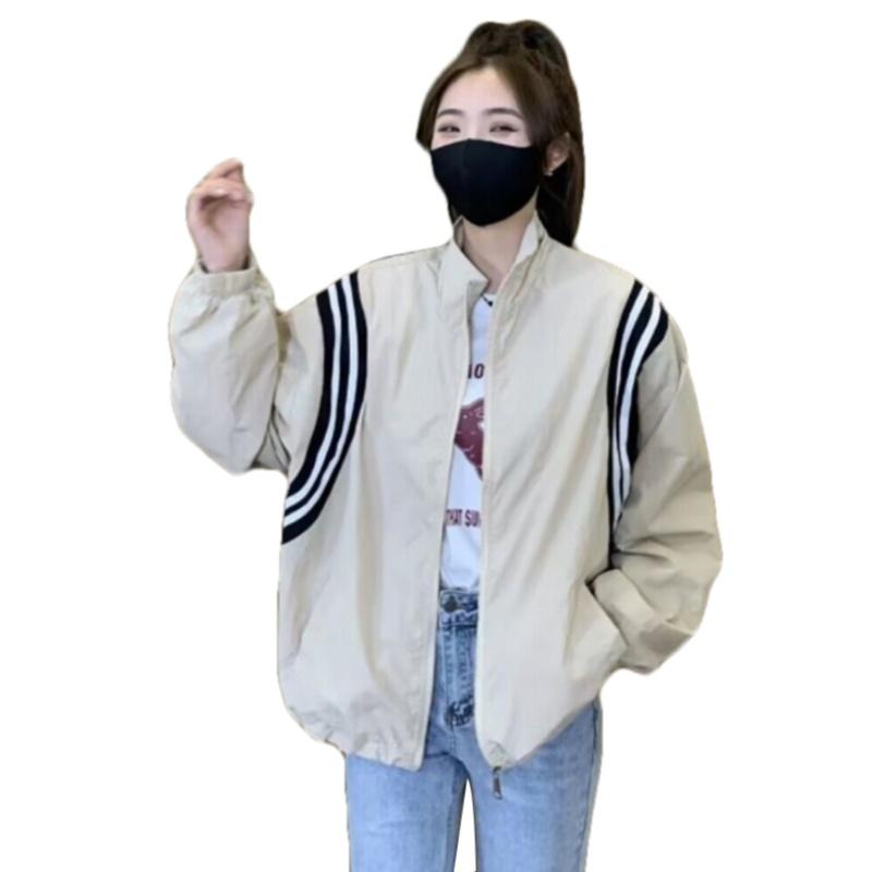 

Women s Loose Baseball Jacket