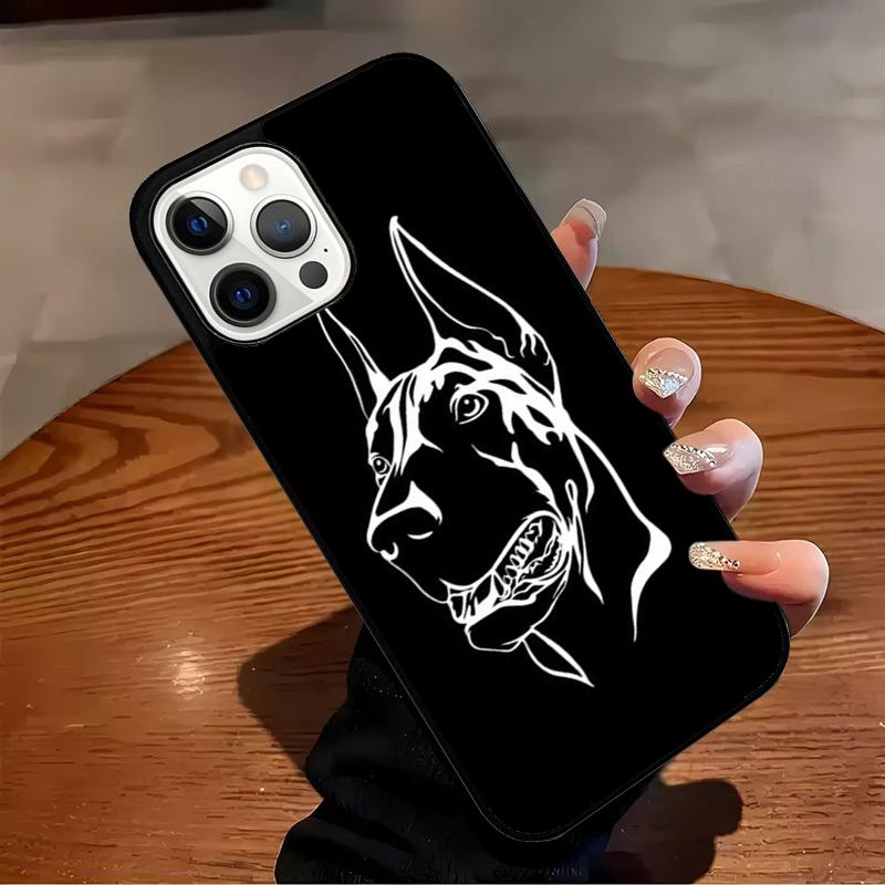 Doberman dog Phone Case For iPhone 17 Air 16 15 14 13 12 11 Pro Max Max Plus Bumper Case Cover