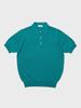 VERNO 24Ss Linen Like Polo Knit Emerald