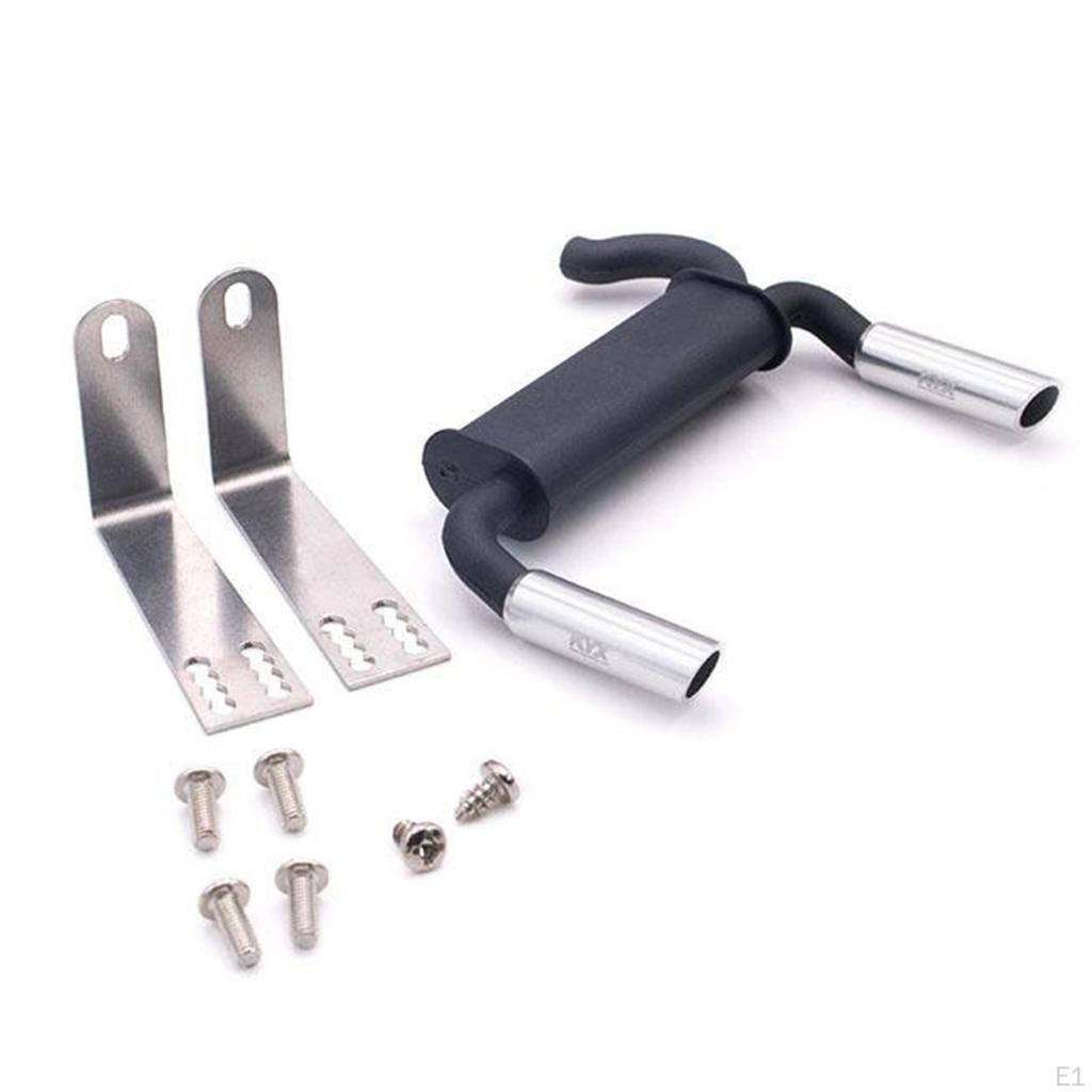 Black Dual Exhaust for Axial SCX10 RC Crawler Upgrades