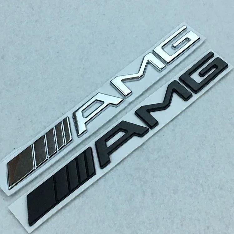 For Mercedes Benz AMG C E S GLE CLC Class W204 W203 W205 W124 W221 W213 W212 Metal Car 3d Rear Letter Emblem Trunk Sticker