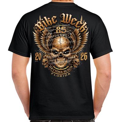 T-Shirt 2026 Bike Week Daytona Beach Steampunk Skull No Harley