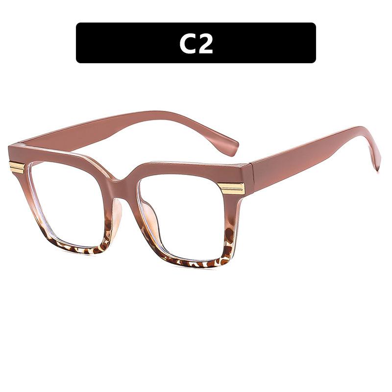 Thick Frame Oversized Square Reading Glasses Women Men Blue Light Protection Big Black Eyeglasses Transparent Computer Glasses