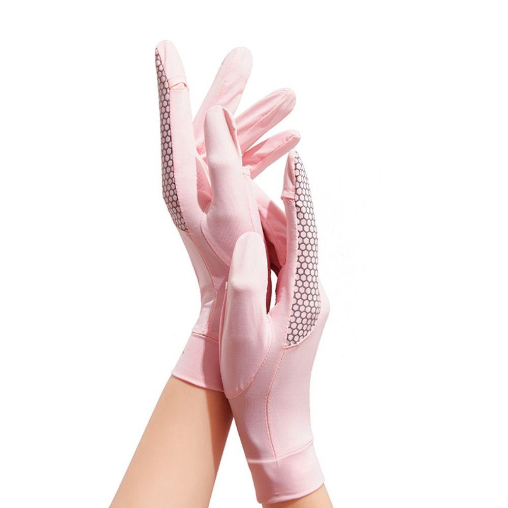 Thin Ice Silk Gloves Elastic Non Slip UV Protection Gloves Touch Screen Breathable Cycling Gloves Sports Cycling Driving