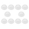 20Pcs Clear Plastic Fillable Snow Globe Domes DIY Ornament Hemisphere Covers Creative Christmas Village Decorations Craft