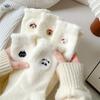 Mink Velvet Socks for Women Autumn and Winter Thickened Velvet Warm Home Sleep Socks Women's Mid-tube Socks