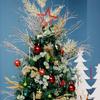 Christmas Tree Ornaments, 30ct Christmas Ball Decoration Set 2.36" Red Green and Gold Christmas Ball Shatterproof Hanging Tree Ornament Set