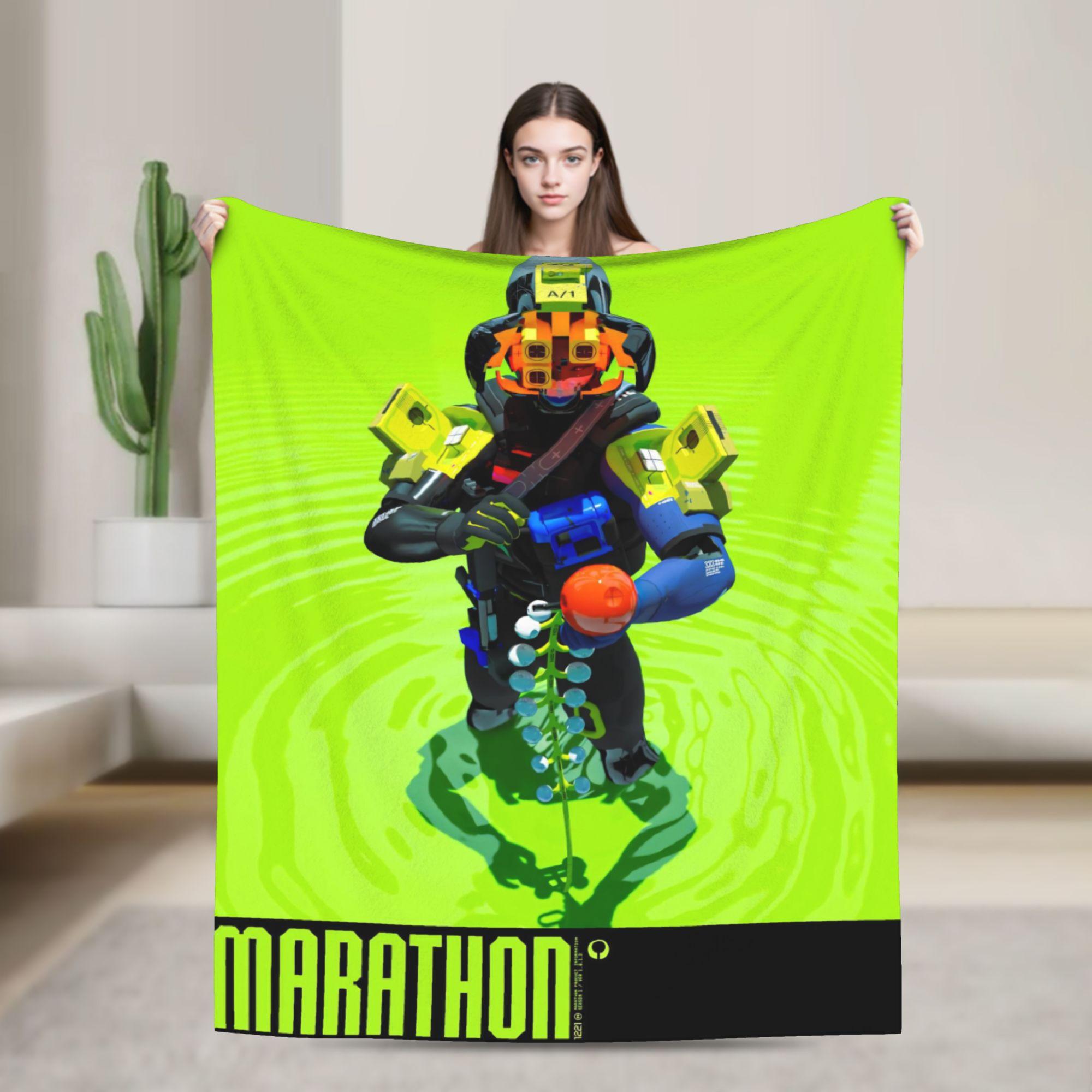 

Game Marathon Throw Blanket for Couch Soft Fuzzy Plush Blanket 50x60 Inch Multiple Sizes Bedspreads for All Seasons 100x150cm