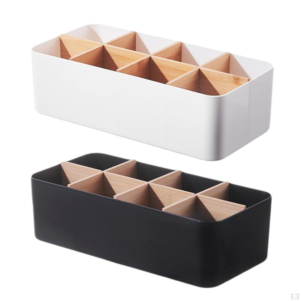 Desktop Organizer Remote Control Holder, Space Saving Make Up Pencil Card Holder