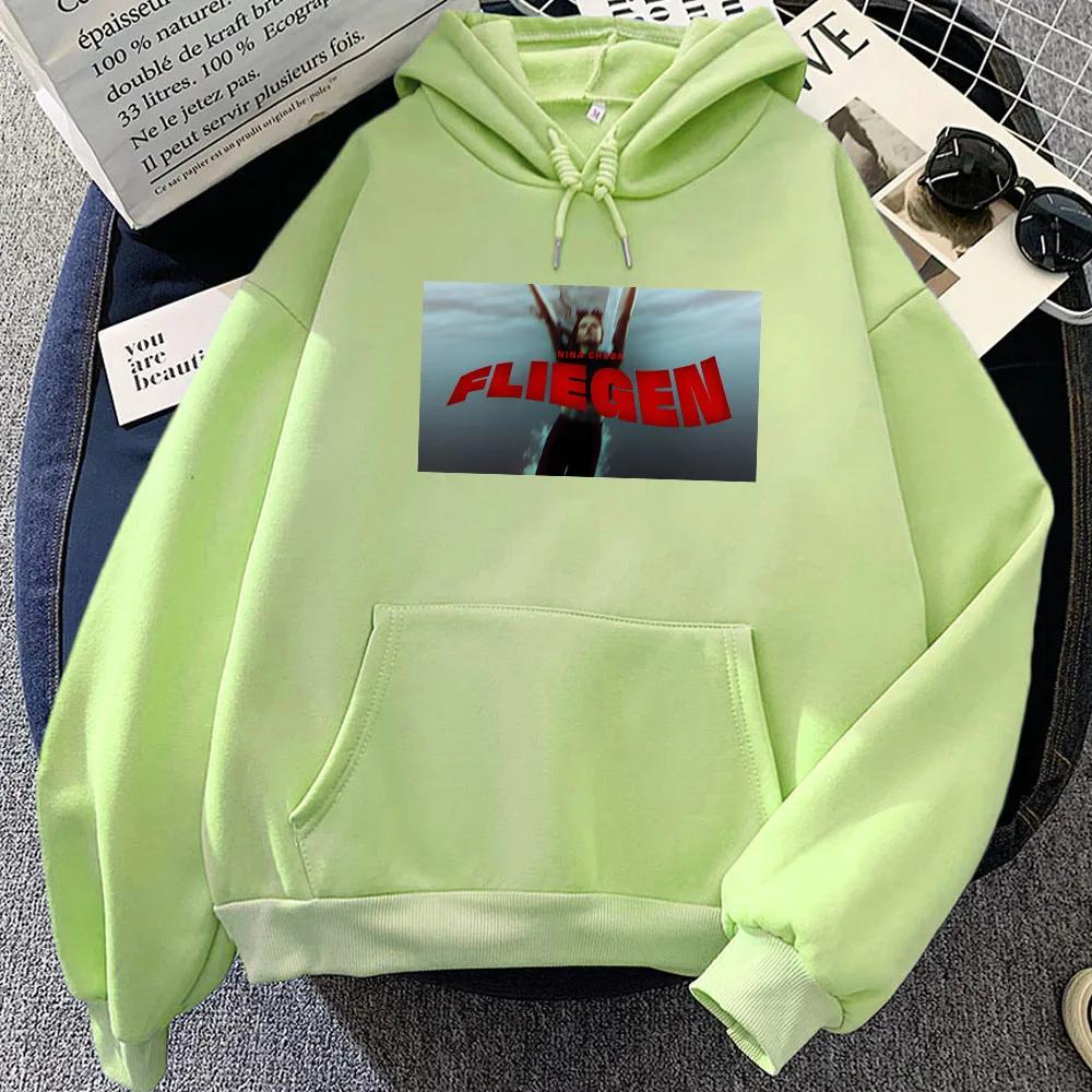 Fliegen Nina Chuba Hoodies Album Graphic Printing Sweatshirts Sudaderas Long Sleeve Winter Men/Women Pullovers Streetwear Unisex