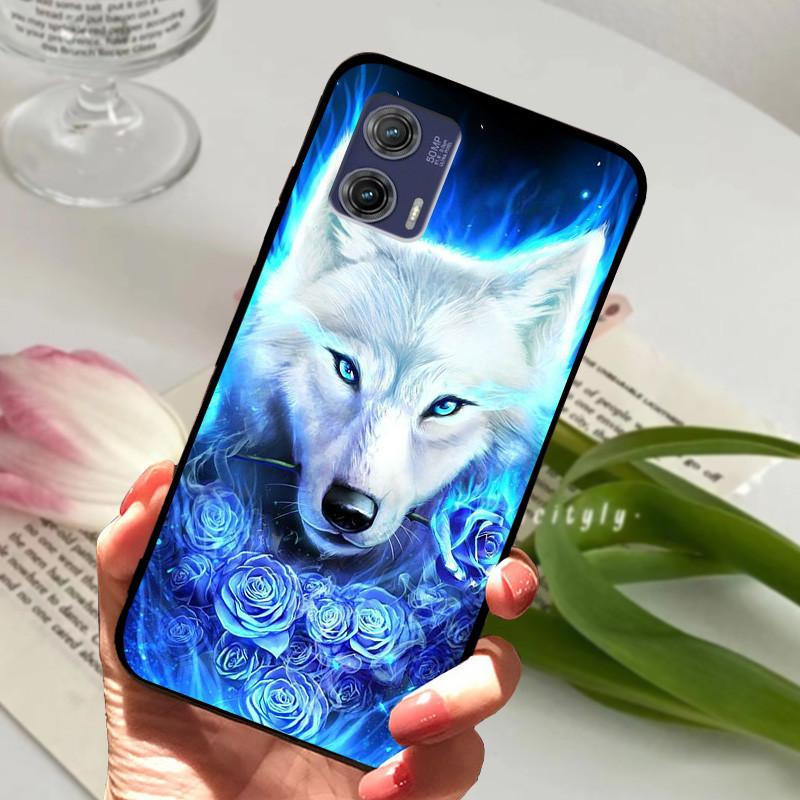For Motorola Edge 50 Fusion Cases Animal Painted Soft Silicone Phone Cases for Moto Edge 50 Fusion Back Covers Coque Bumper