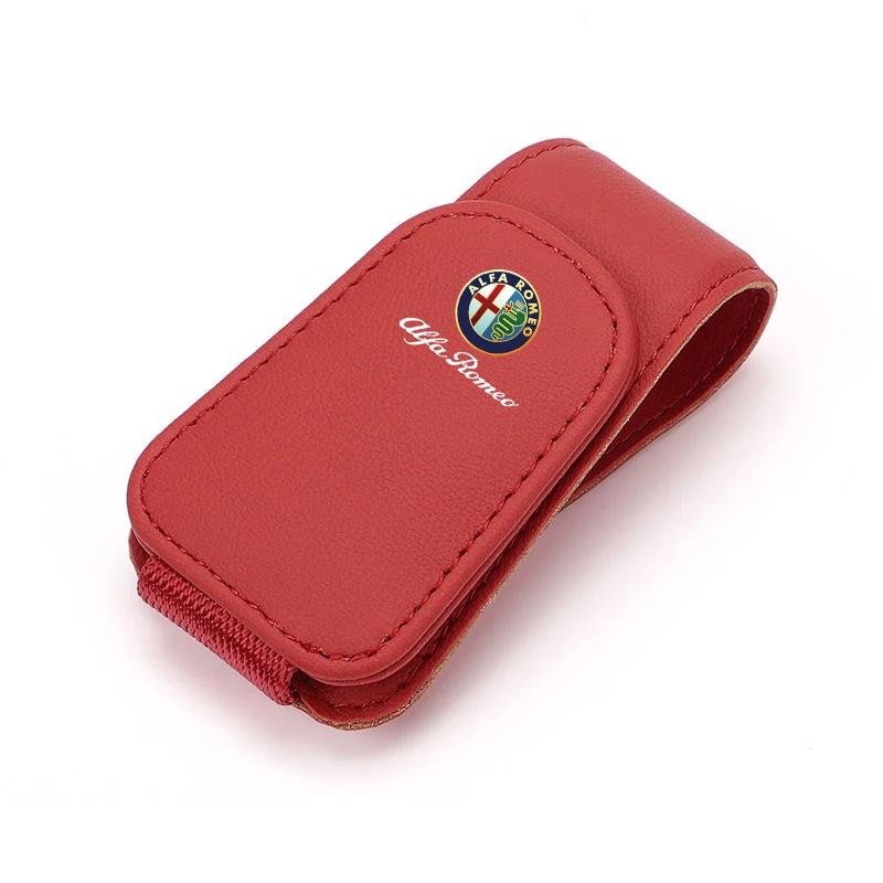 Car Stickers For Alfa Romeo Car Interior Glasses Clip Sunshade Storage Brace Auto Accessories For Alfa Romeo 156 159 147 4C 8C 1