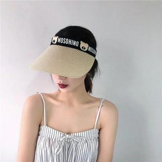 Women's Summer Straw Sun Hat - Duckbill Cap for Travel and Beach