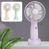 Mini Desk Fan Phone Holder 180 Degrees Adjustable USB Rechargeable Summer Handheld Cooling Fan Portable Mini Personal Fan with Base