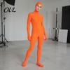Einfarbiger Cosplay-Bodysuit Ganzkörper-Zentai-Anzug für Männer Frauen, Offenes Gesicht Halloween-Bodysuit, Dehnbarer Spandex-Unitard für Erwachsene Kostümparty,