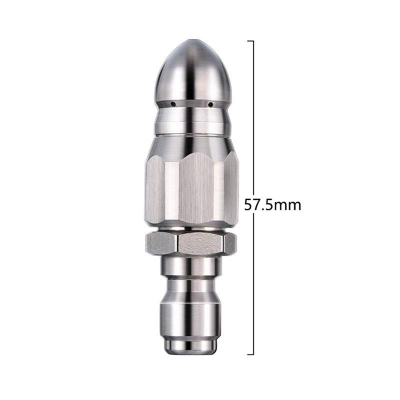 1/4 High-Pressure Unblocking Washer Nozzles For Sewer And Sewage Hose Nozzle Washing Parts 5000Psi