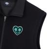 Goxo Black Greenheart Zip Up Vest