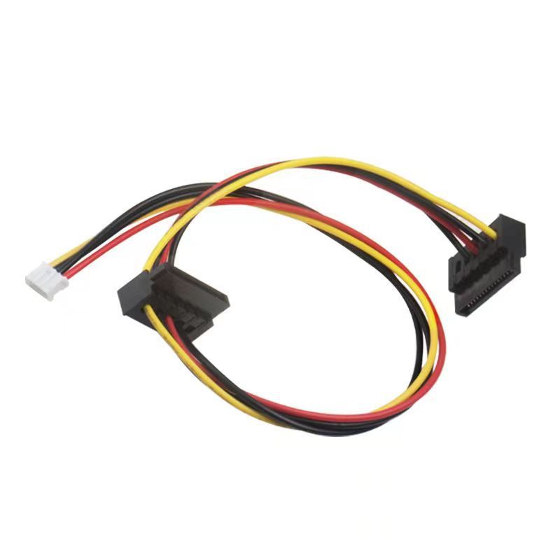 ITX Power Cable SATA 15PIN to Small 4Pin Female Convert Cord PH2.0mm XH2.54mm Gap for PC Computer Motherboard Power Wire Adapter