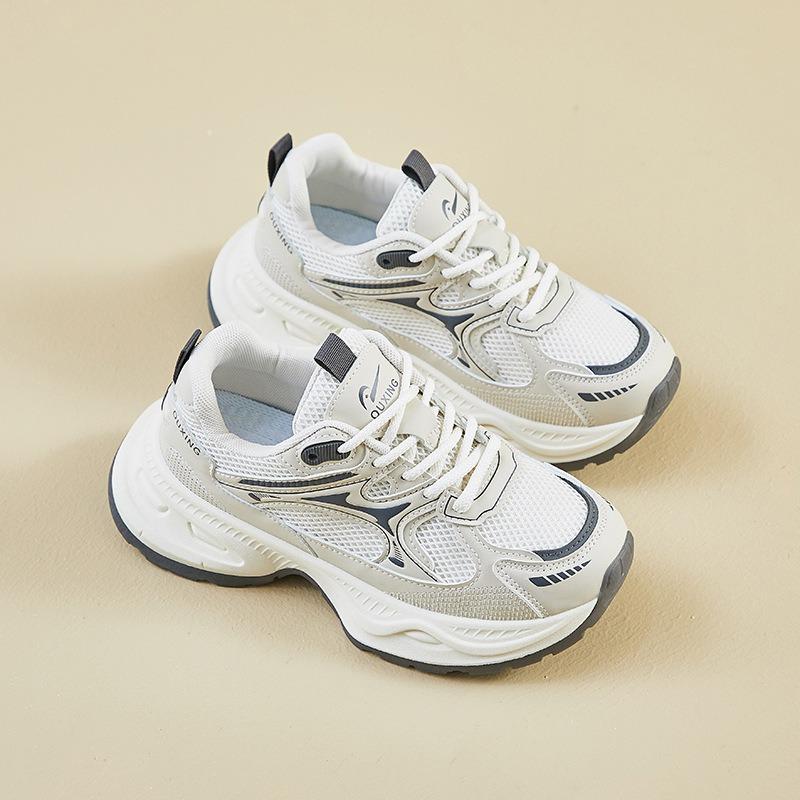 Women'S Thick Bottom Dad Shoes Spring New Silver Breathable Versatile Heightening Lightweight Casual Sports Shoes
