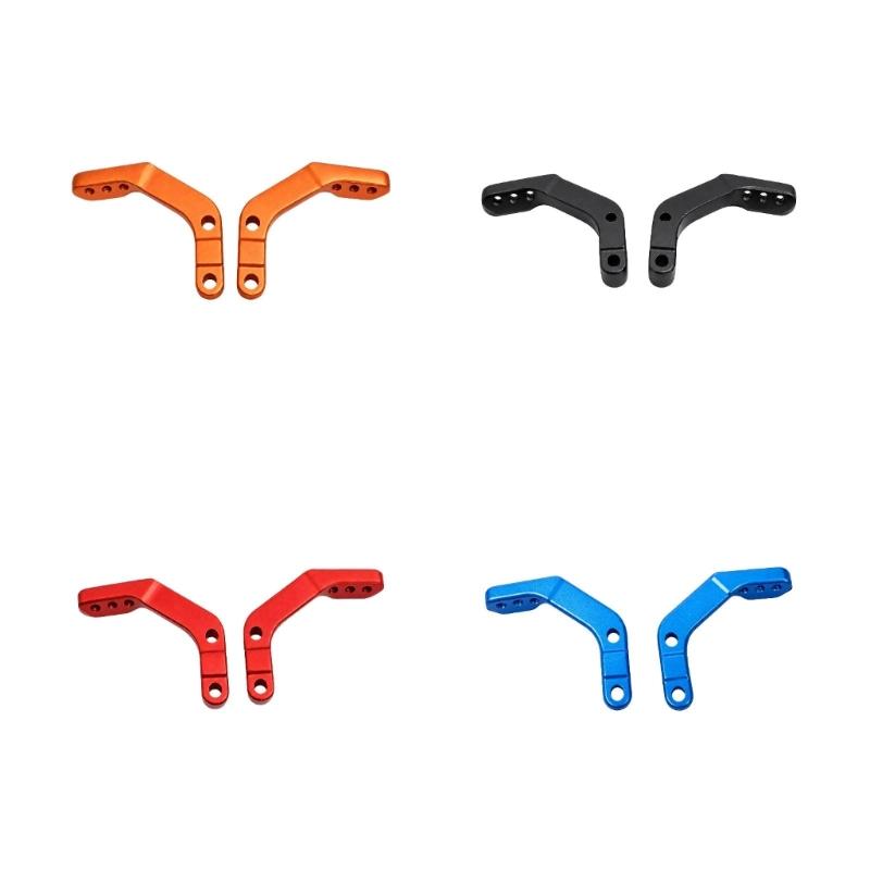 2-Bracket Motorcycle Handguard Mounting Set, Aluminum Construction with Left and Right Connection Points for Installation