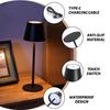 Rechargeable Table Lamp Touch Sensor LED Desktop Night Light Wireless Reading Lamp For Hotel Bar Restaurant Bedroom Decor Light