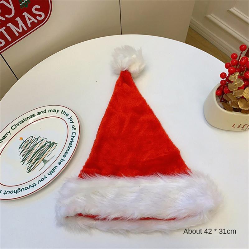 Cartoon Santa Hat Santa Claus Snowman Elk Embroidered Christmas Decoration For Christmas New Year Festive Holiday Party Supplies