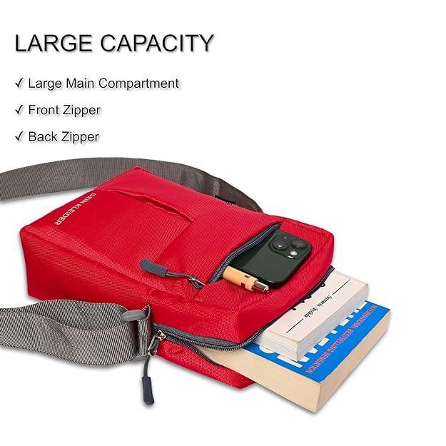 Nylon Sling Cross Body Travel Bag