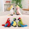 Neue Simulations-Papageien-Plüschtiere Rot und Blau Film-Stofftiere Weiche Papageien-Puppen Geburtstagsgeschenke für Kinder Spielzeug für Kinder