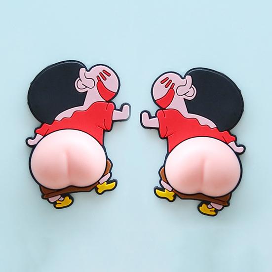 4 Stück Anti-Kratz-Aufkleber, Anti-Deform-Hintern, dekorativer, universeller 3D-Form-Antikollisionsaufkleber für die Tür