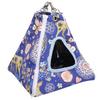 Small Pets Hammock Tent Hanging Bed Toy Detachable Washable for Sugar Glider Hamster Blue Flower Seasmall