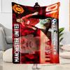 Soccer Player Action Blanket Soft & Cozy Suitable for Office Chair Office Seaside for All Occasions Modern Style Best Holiday Gift for Friends Family