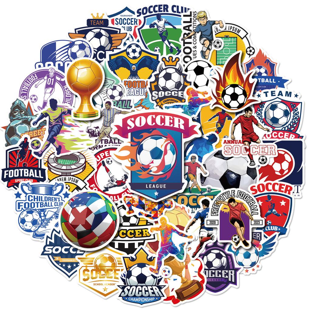 300 Football Stickers World Cup Stickers Electric Car Water Cup Waterproof Decorative Stickers