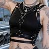 Women's Faux Leather Body Harness Adjustable Buckle Straps Gothic Punk Waist Belt