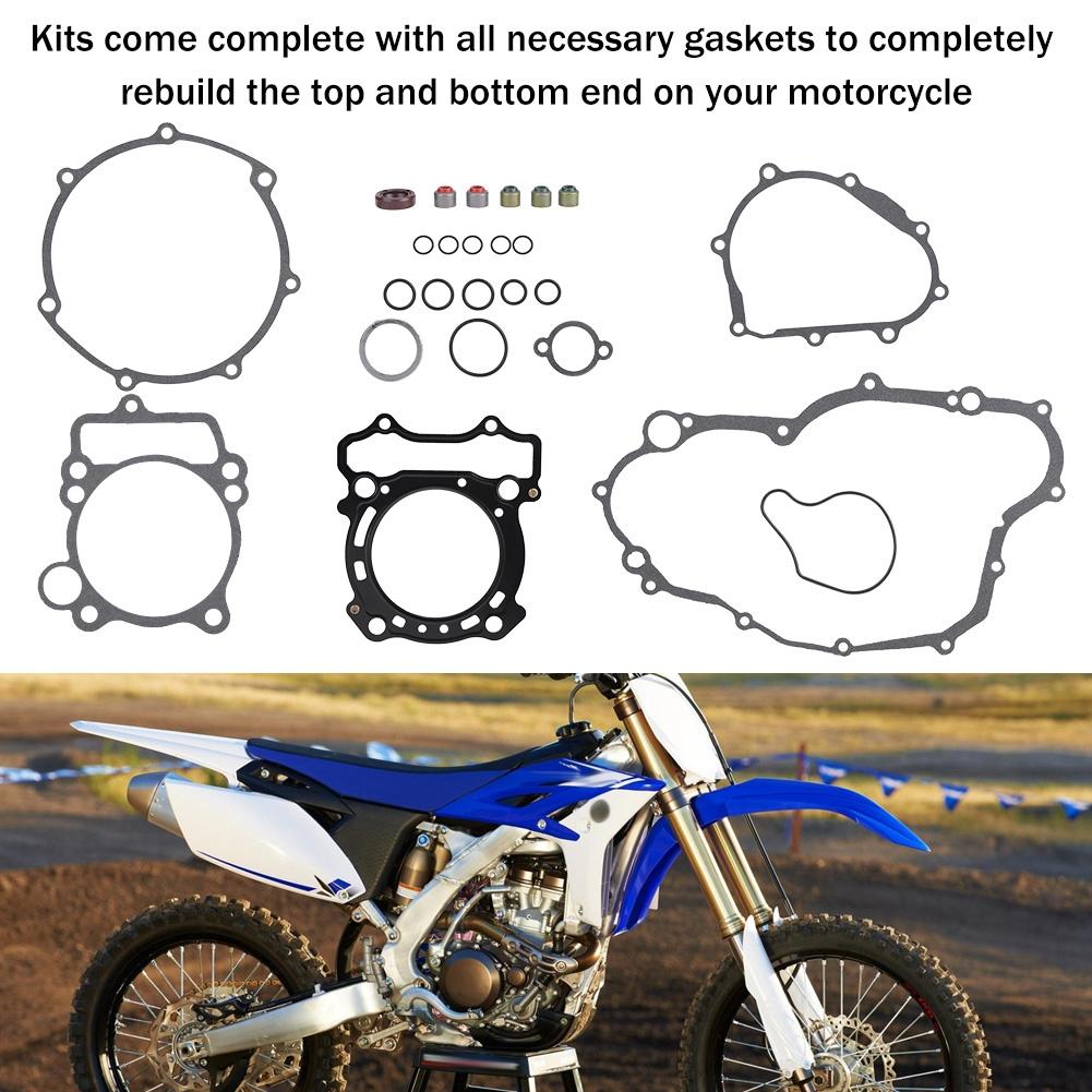 1321050035 1 Set Motorcykel Komplett Packningssats Topp och Nedre Del Motor för Yamaha YZ250F 0113