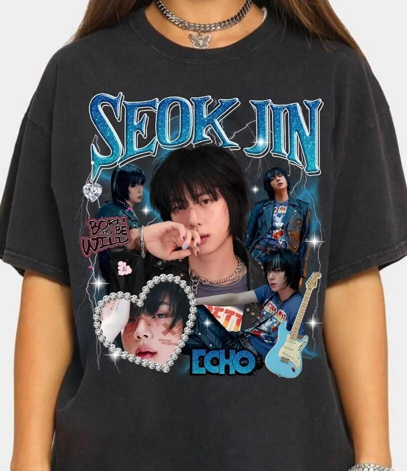 Vintage Jin Shirt BTS Solo Album Kim Seokjin Tee Dont Say You Love Me Gift S-4XL S