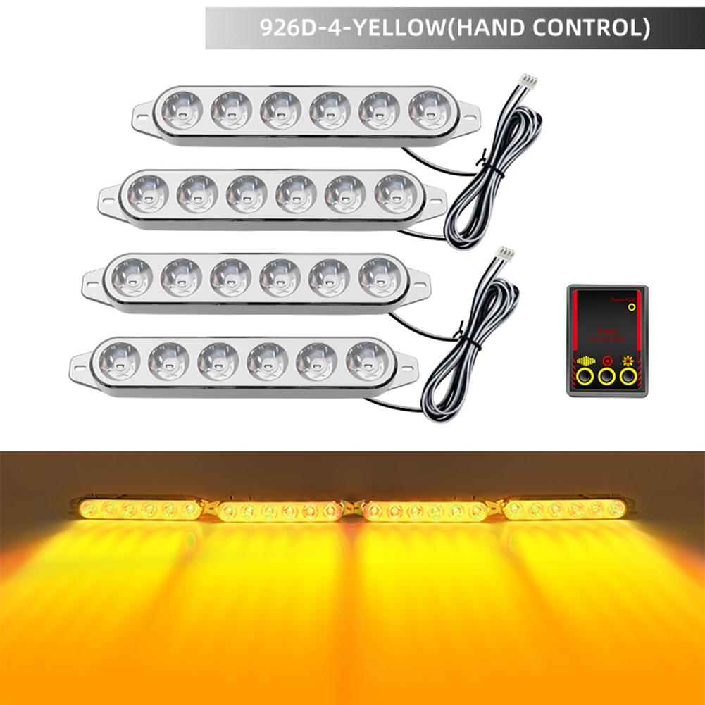 6LED Light Bar LED Strobe Lights Outdoor Visibility Dynamic Strobe Light Kit Long-lasting Performance Reliable Lighting System жёлтый