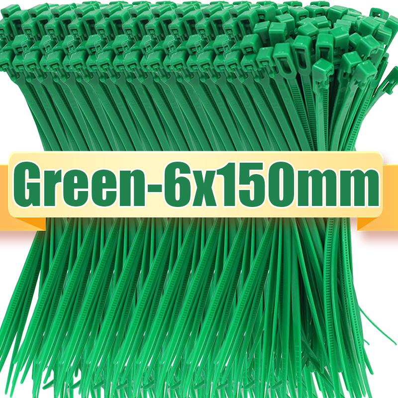1000/100pcs Releasable Nylon Cable Ties Reusable Self-locking Cables Tie Binder Lock Slipknot Wraps Strap Zipper Ties Organizer